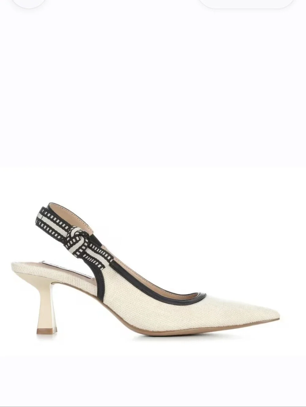 Steve Madden NWOT Bri Cream Pointed Slingback Pumps Women's Size 9M